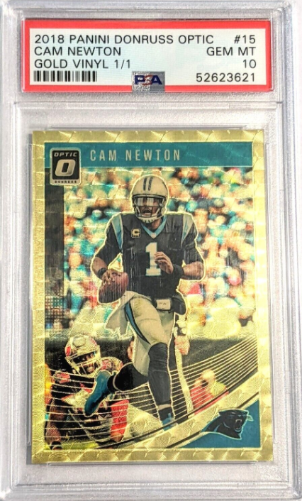 2018 Donruss Optic CAM NEWTON 1/1 Gold Superfractor