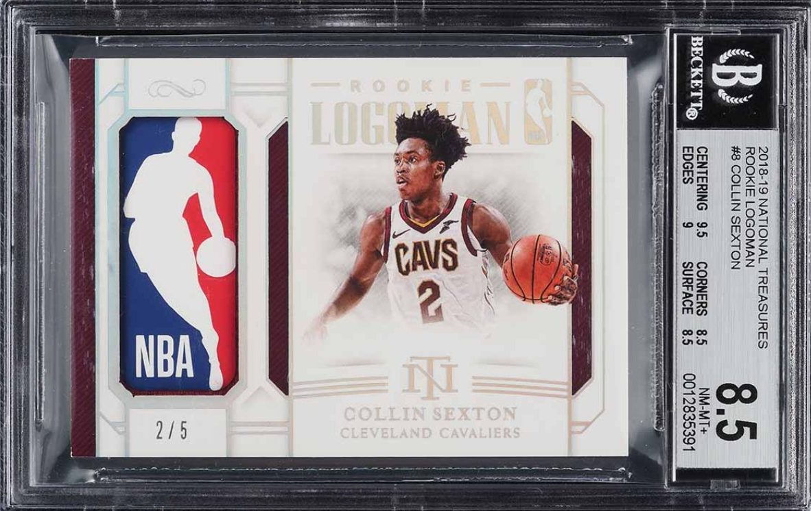 2018 National Treasures Collin Sexton ROOKIE LOGOMAN PATCH