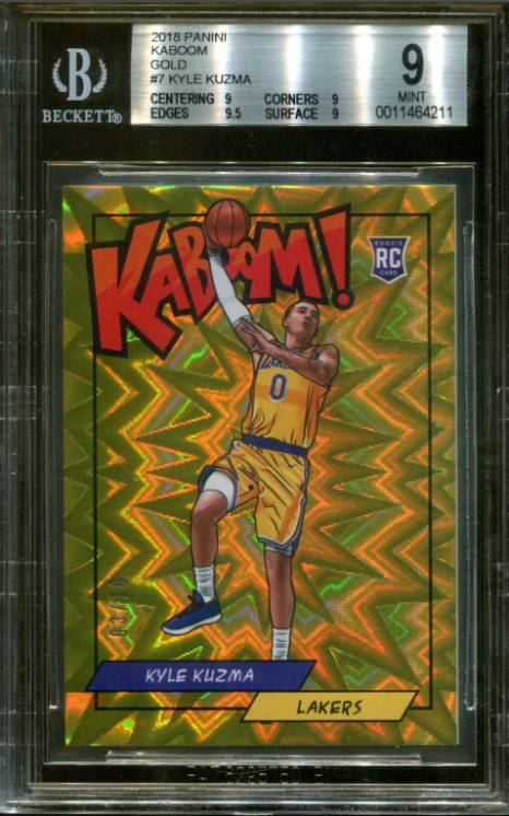 2018 Panini #7 Kyle Kuzma Rc Ssp Kaboom! Rookie Card