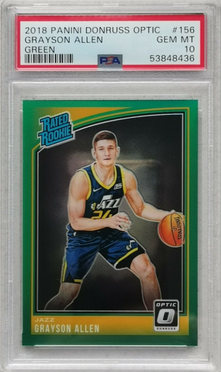 2018 Panini Donruss Optic GRAYSON ALLEN Green RC