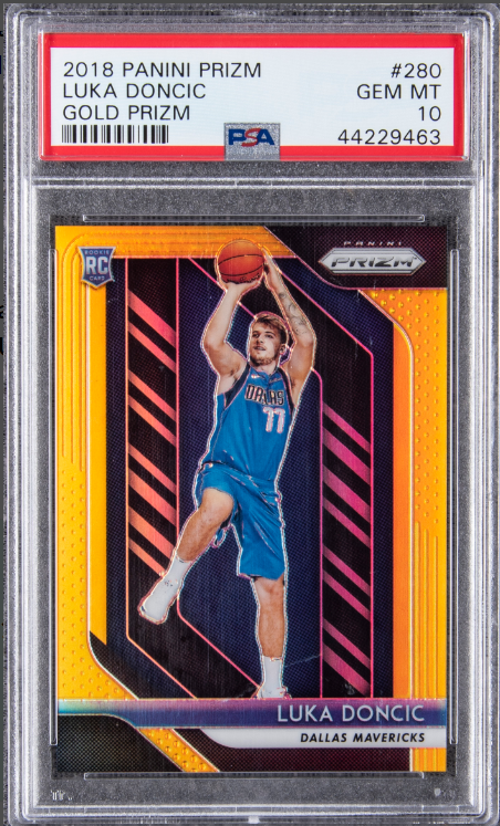 2018 Panini Prizm Gold Prizm Luka Doncic Rookie Card 