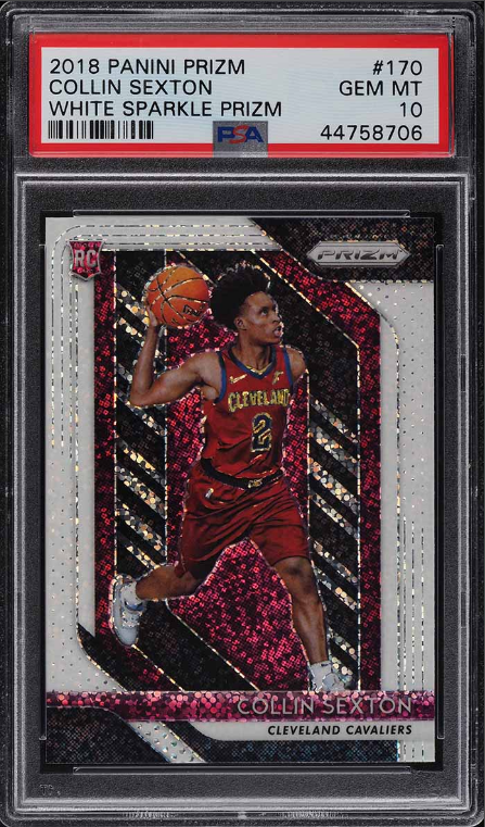 2018 Panini Prizm White Sparkle Prizms Collin Sexton ROOKIE RC