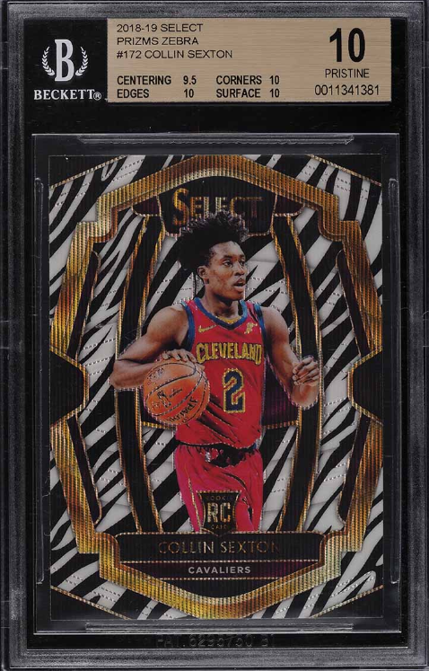 2018 Select Zebra Prizms Collin Sexton SP ROOKIE RC 