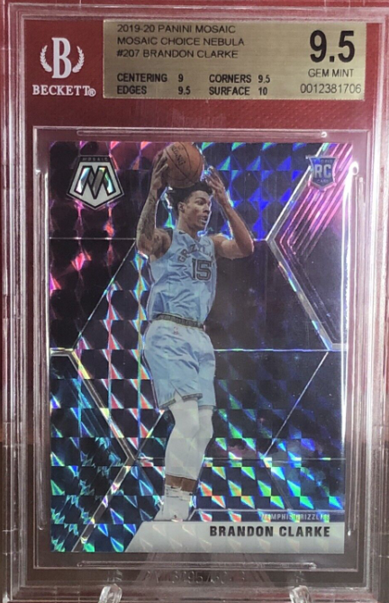 2019-20 Brandon Clarke Mosaic Nebula Rookie Rc 1/1 One-Of-One