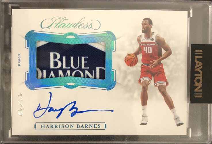 2019-20 Flawless Basketball Harrison Barnes Patch Auto Platinum 1/1