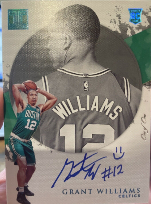 2019-20 Impeccable Grant Williams Rookie 1/1 Inscription Autograph Celtics