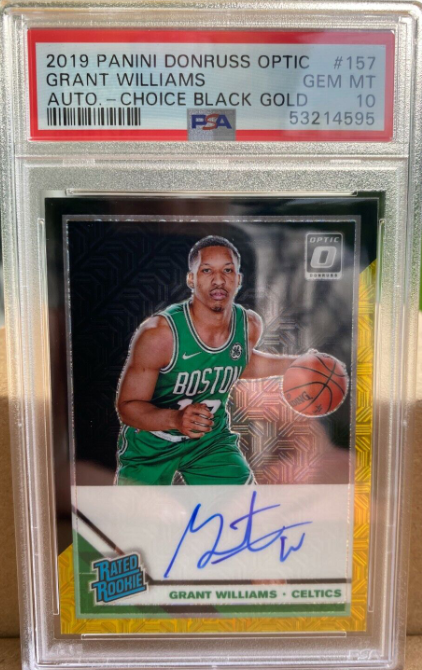 2019-20 Panini Donruss Optic Grant Williams RC Auto 