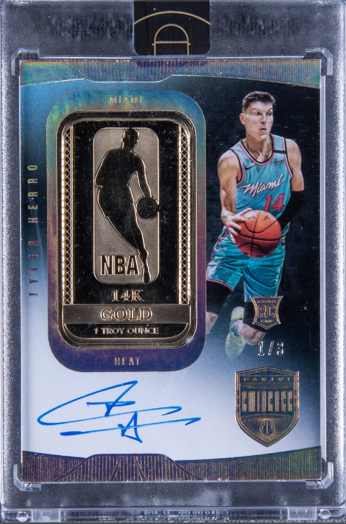 2019-20 Panini Eminence Tyler Herro Rookie Gold Bar Autograph