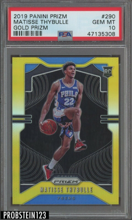 2019-20 Panini Gold Prizm Matisse Thybulle 76ers RC Rookie