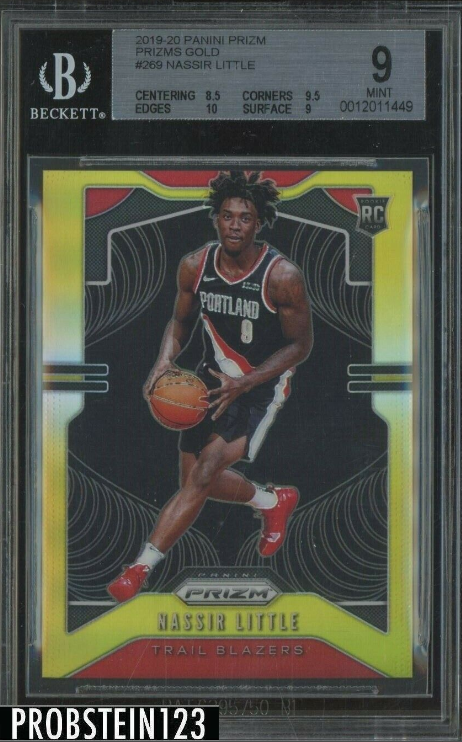 2019-20 Panini Gold Prizm Nassir Little Trail Blazers RC Rookie