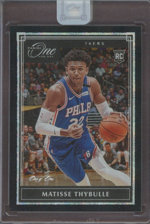 2019-20 Panini One And One Black Matisse Thybulle 76ers RC Rookie