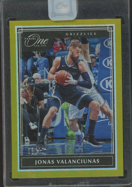 2019-20 Panini One And One Gold Jonas Valanciunas Memphis Grizzlies