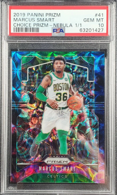 2019-20 Panini Prizm Marcus Smart 1/1 Nebula ONE-OF-ONE 