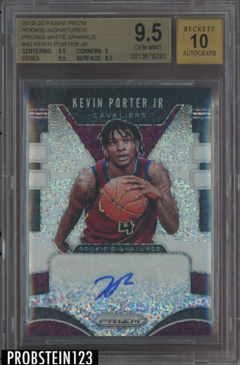 2019-20 Panini White Sparkle Prizm Kevin Porter Jr. RC