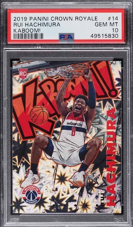 2019 Panini Crown Royale Kaboom! Rui Hachimura Rookie Rc