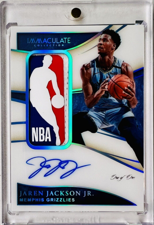 2019 Panini Immaculate Jaren Jackson Jr 1/1 Logoman Auto