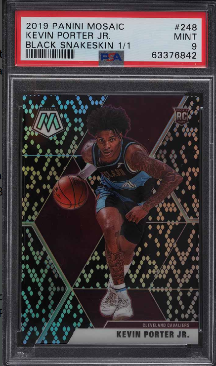 2019 Panini Mosaic Black Snakeskin Kevin Porter Jr. ROOKIE 