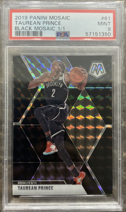 2019 Panini Mosaic Taurean Prince Black Mosaic 1/1 Rookie Card