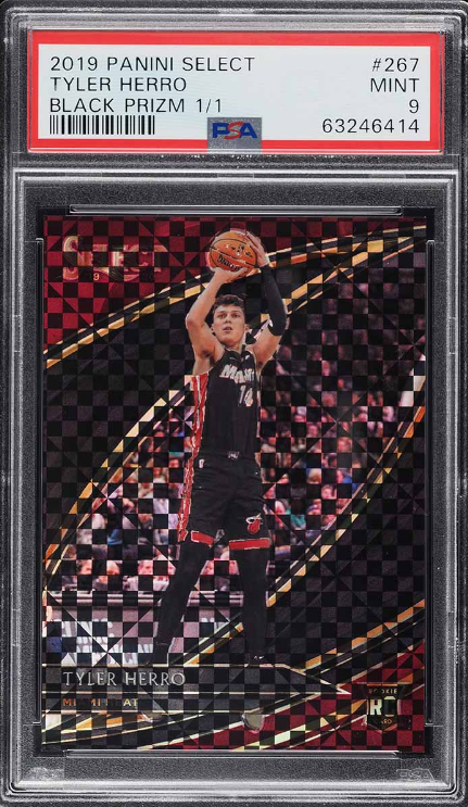 2019 Select Courtside Black Prizm Tyler Herro ROOKIE 1/1