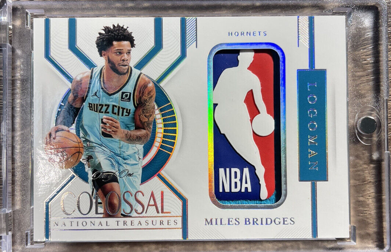 2020-21 Panini National Treasures Miles Bridges Colossal Logoman Patch 1/1