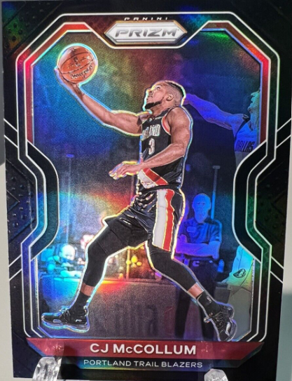 2020-21 Panini Prizm Black Prizm 1/1 CJ McCollum One of One