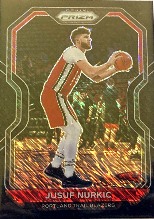 2020-21 Panini Prizm Black Shimmer Parallel 1/1 Jusuf Nurkic