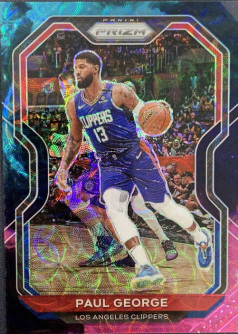 2020-21 Panini Prizm Choice Paul George Nebula Prizm 1/1 