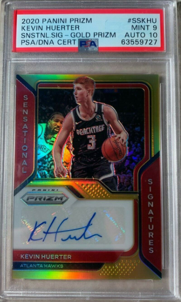 2020 Panini Prizm Kevin Huerter Sensational Signatures Gold Auto