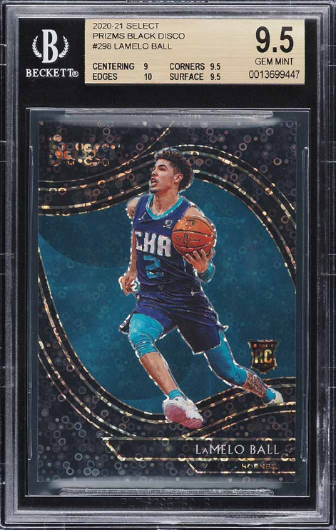 2020 Select Courtside Prizms Black Disco LaMelo Ball ROOKIE 