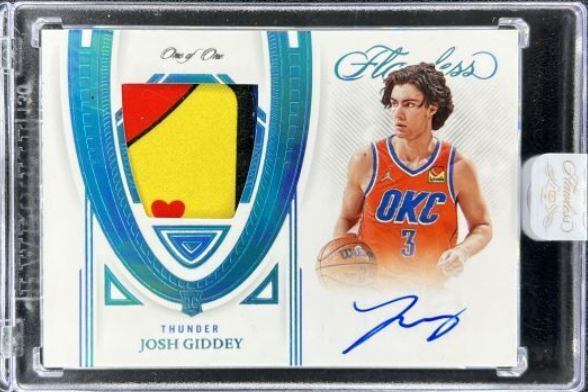 2021-22 Panini Flawless Josh Giddey RC Patch Auto