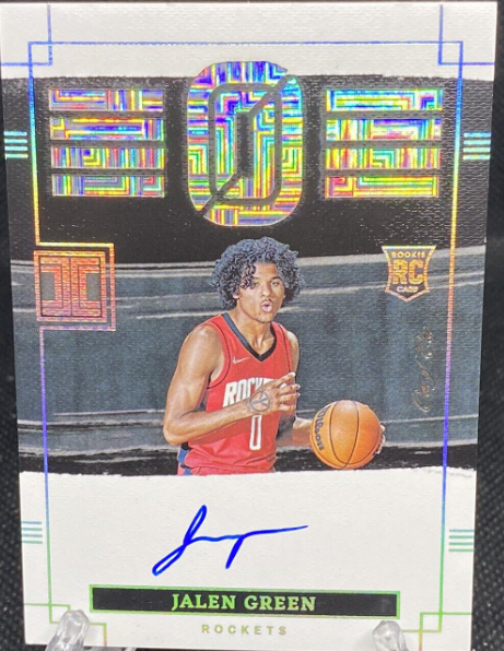 2021-22 Panini Impeccable Jersey Number Auto Jalen Green RC Rookie 1/1