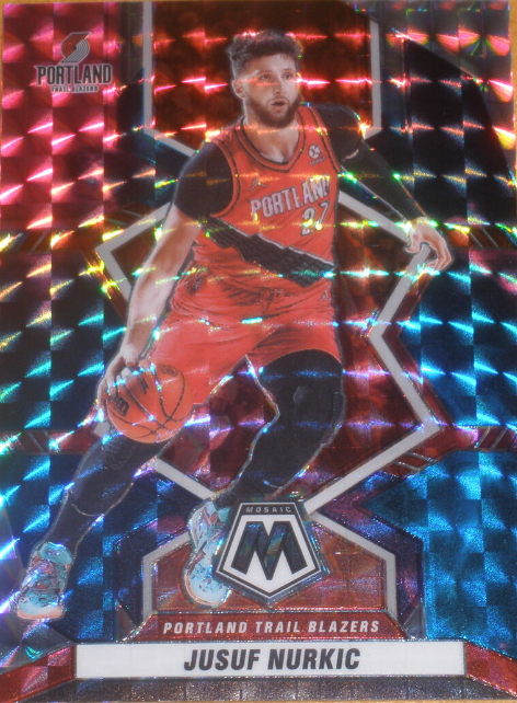 2021-22 Panini Mosaic Choice Nebula Prizm Jusuf Nurkic 1/1