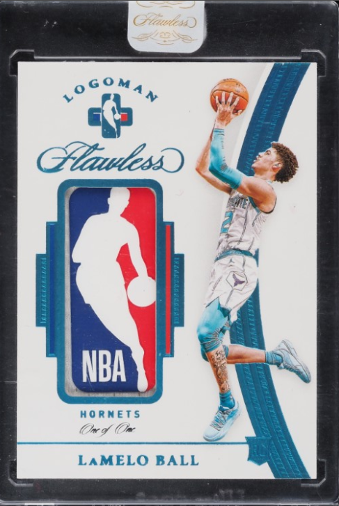 2021 Panini Flawless Platinum LaMelo Ball LOGOMAN PATCH 1/1 