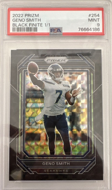 2022 Panini Prizm Geno Smith Black Finite #1/1 PSA 9 MINT