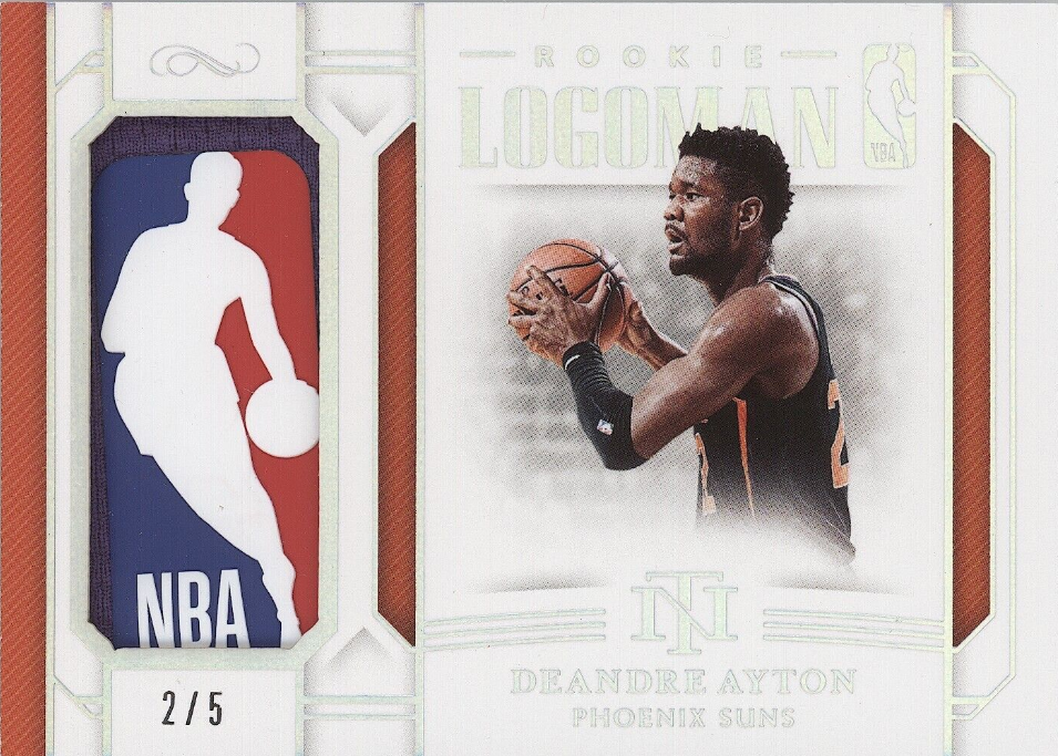 Deandre Ayton 2018-19 Panini National Treasures Rookie Logoman Patch Rc