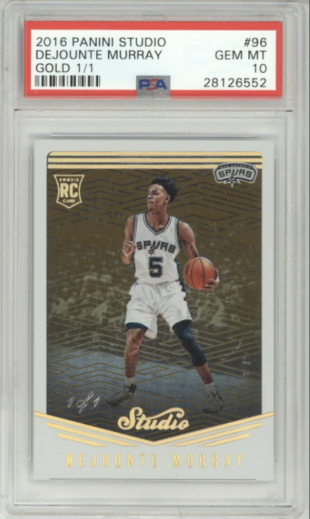 Dejounte Murray 2016-17 Panini Studio Rookie Rc Gold 1/1