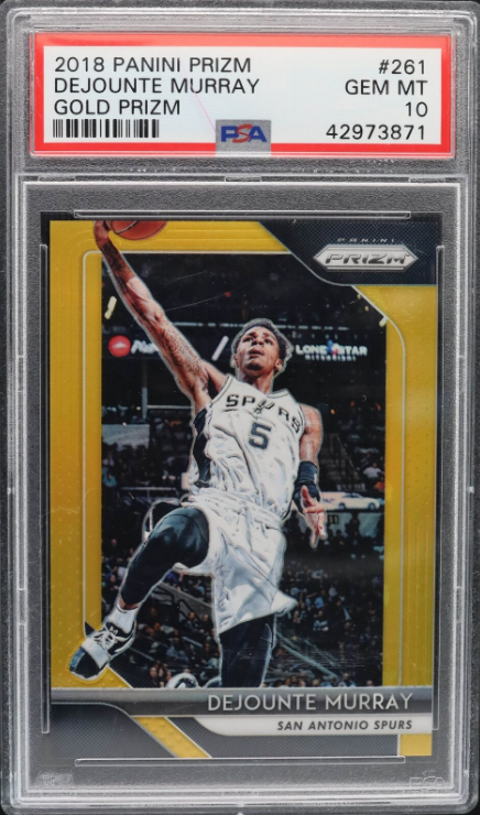 Dejounte Murray 2018 Panini Prizm Gold Prizm Rookie Card 