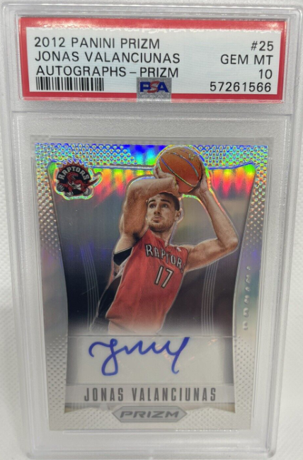 Jonas Valanciunas 2012 Panini Prizm Silver Rc Auto