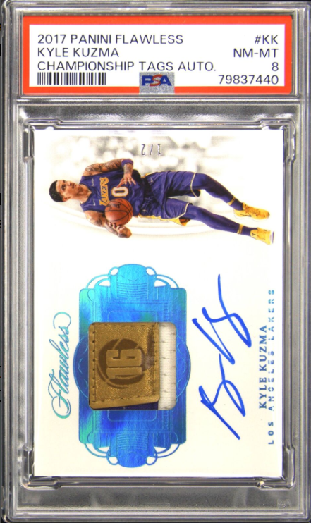 Kyle Kuzma 2017-18 Flawless Championship Tags Auto