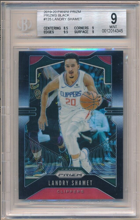 Landry Shamet 2019-20 Panini Prizm Black Prizms SP 1/1 Rookie Card