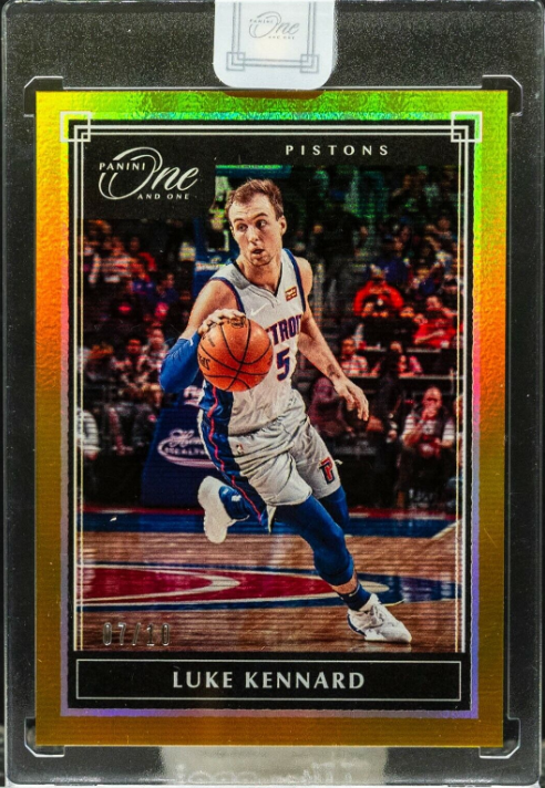 Luke Kennard 2019 Panini One And One Encased Gold Parallel