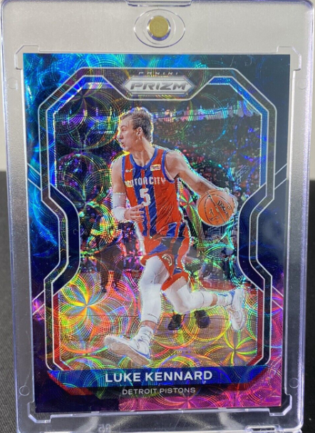 Luke Kennard 2020-21 Prizm Choice Nebula 1/1 SSP Pistons Rookie Card