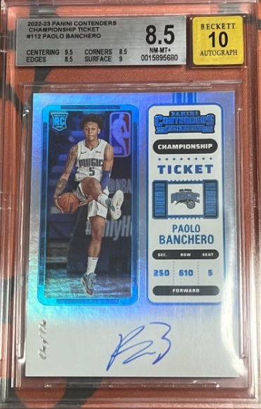 Paolo Banchero 2022-23 Contenders Championship Ticket Auto 1/1 RC