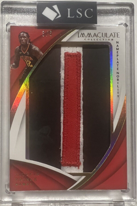 Taurean Prince 2017-18 Immaculate Nameplate Nobility Letter Patch 