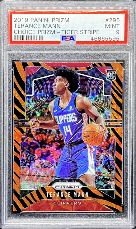 Terance Mann 2019-20 Panini Prizm Choice Tiger Stripe Rookie RC