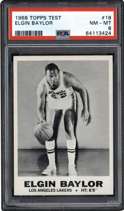 1968 Topps Test Elgin Baylor Rookie Card