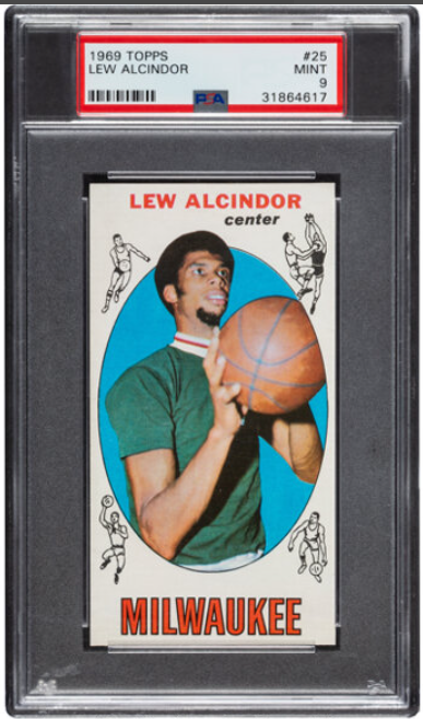 1969 Topps Lew Alcindor Kareem Abdul-Jabbar Rookie Auto