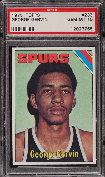 1975 Topps Basketball George Gervin Rookie Card