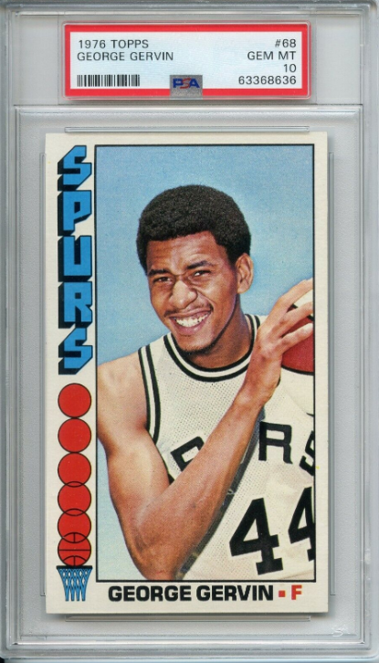 1976 Topps George Gervin Spurs Rookie Card