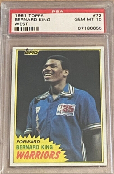 1981 Topps Bernard King Rookie Card